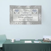 Diamond 60e Jubileum banner met JOUW TEKST (Beurs)