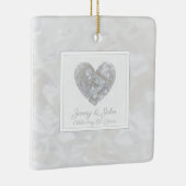 Diamond 60e trouwdag hart keramisch ornament (Rechts)