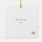 Diamond 60e trouwdag hart keramisch ornament (Achterkant)