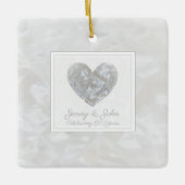 Diamond 60e trouwdag hart keramisch ornament (Voorkant)
