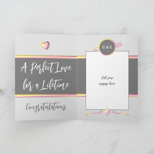 Diamond 60ste verjaardag: voeg foto's toe geel kaart (Binnen)