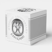 Diamond 60TH Bruiloft Jubileum Kubus Favor Box Bedankdoosjes (Achterkant)