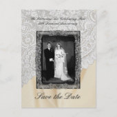 Diamond 60th bruiloft Jubileum Save The Date Briefkaart (Voorkant)