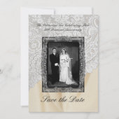 Diamond 60th bruiloft Jubileum Save The Date Kaart (Voorkant)