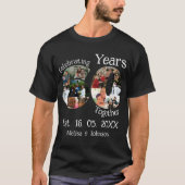 Diamond 60th Wedding Jubileum 10 Foto Collage T-shirt (Voorkant)
