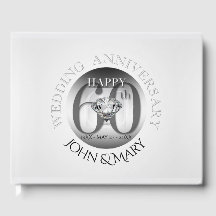 Diamond 60th Wedding Jubileum Gastboek
