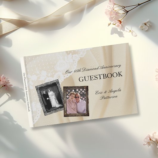Diamond 60th Wedding Jubileum Gastenboek
