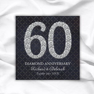 Diamond 60th Wedding Jubileum Groet Kaart