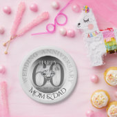 Diamond 60th Wedding Jubileum Paper borden Papieren Bordje (Feest)