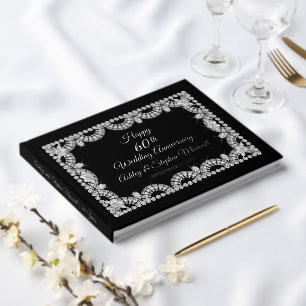 Diamond 60th Wedding Jubileum Party Gastenboek