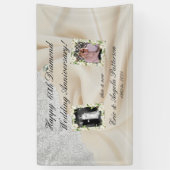 Diamond 60th Wedding Jubileum Spandoek (Verticaal)