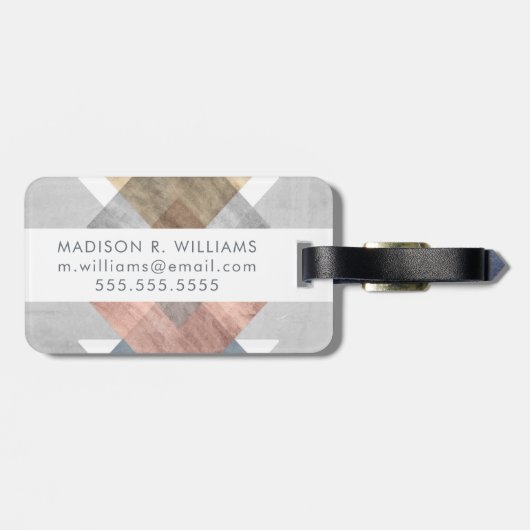 Diamond Align I Bagagelabel (Achterkant horizontaal)