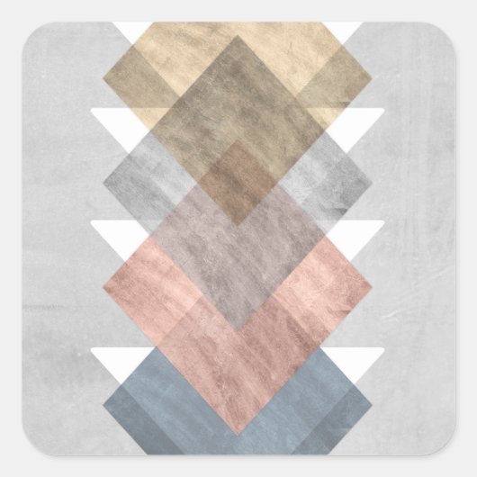 Diamond Align I Vierkante Sticker (Voorkant)