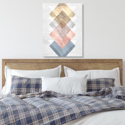 Diamond Allign I Canvas Afdruk (Insitu (Slaapkamer))