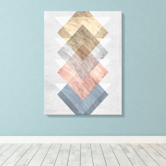 Diamond Allign I Canvas Afdruk (Insitu (Houten vloer))