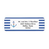 Diamond Anchor Fabulous Ocean Wedding Etiket (Voorkant)