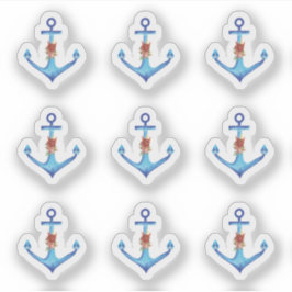 Diamond Anchor Fabulous Ocean Wedding Sticker