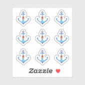 Diamond Anchor Fabulous Ocean Wedding Sticker (Vel)