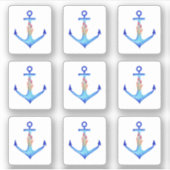 Diamond Anchor Fabulous Ocean Wedding Sticker (Voorkant)