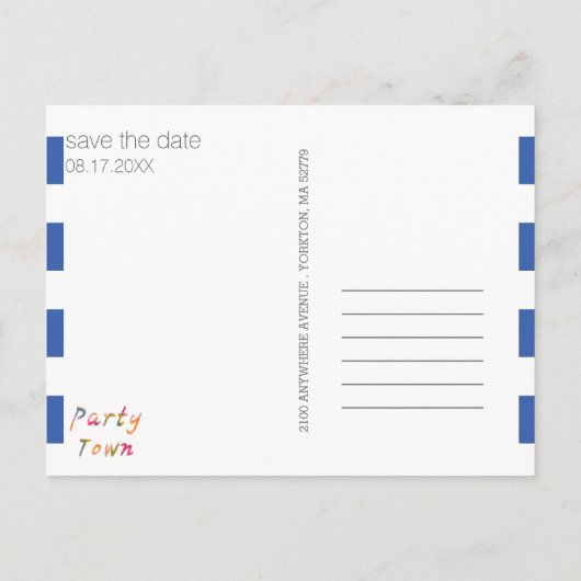 Diamond Anchor Prachtige Oceaan Huwelijk Briefkaart (Achterkant)