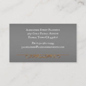 Diamond and Gold Dark Silver - Aangepersonaliseerd Visitekaartje (Achterkant)