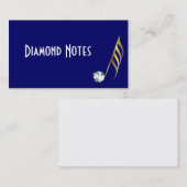 Diamond and Gold Musical Note Visitekaartje (Voorkant / Achterkant)