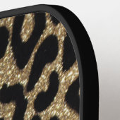 Diamond and Leopard Glitter Add Name Pickleball Paddle (Links Detail)
