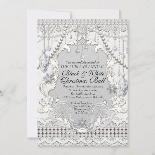 Diamond and Pearl Holiday Ball Kaart (Voorkant)