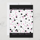 Diamond and Stippen Sweet 16 Birthday Kaart (Achterkant)