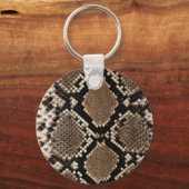 Diamond Back Rattlessnake Skin Sleutelhanger (Voorkant)