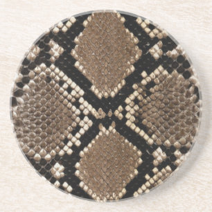 Diamond Back Rattlessnake Skin Zandsteen Onderzetter