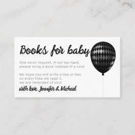 Diamond Balloon Sparkles Party Books for Baby Informatiekaartje