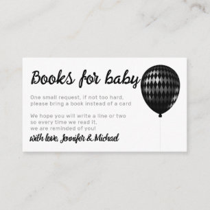 Diamond Balloon Sparkles Party Books for Baby Informatiekaartje