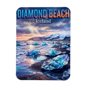 Diamond Beach (Breiðamerkursandur) IJsland Magneet