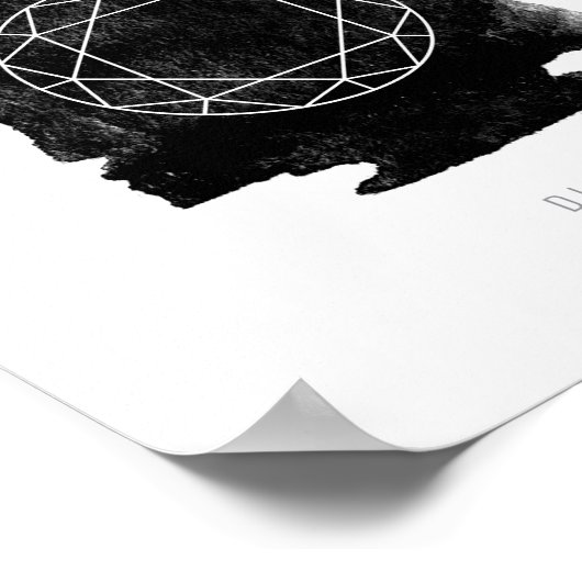 Diamond Birthstone april Poster (Hoek)