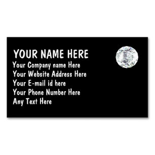 Diamond black bg magnetisch visitekaartje
