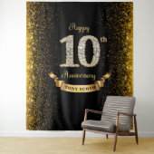 Diamond Black en Gold Jubileum achtergrond Wandkleed (In situ)