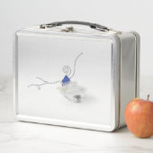 Diamond blauw zeeschelp gedicht kustkunstdoos (In situ)