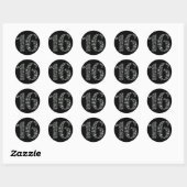 Diamond Bling 16 16e verjaardag Favor Ronde Sticker (Vel)