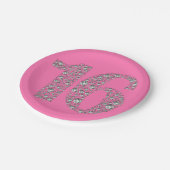 Diamond Bling 16 Zestien 16e verjaardag ELKE KLEUR Papieren Bordje (Gekanteld)