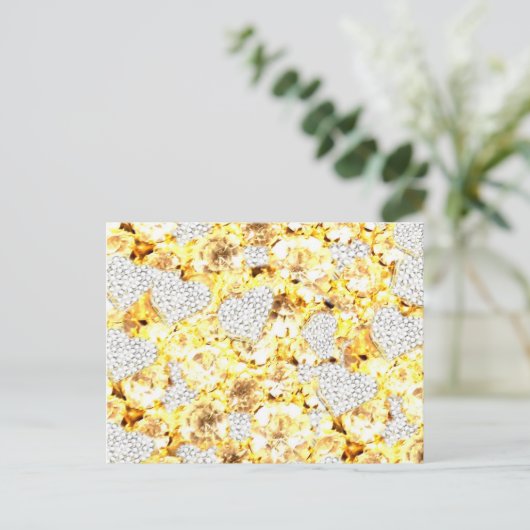 DIAMOND BLING! BRIEFKAART (Staand voorkant)