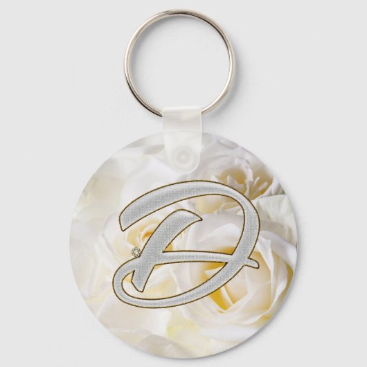 Diamond Bling D Sleutelhanger (Voorkant)