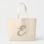 Diamond Bling E Grote Tote Bag (Voorkant)