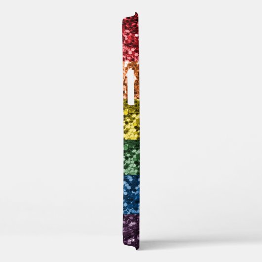 Diamond Bling Glitter Calligrafie Name Rainbow Case-Mate iPhone Case (Achterkant / Rechts)