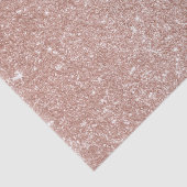 Diamond Bling Glitter Calligraphy Naam Roze Goud Tissuepapier (Detail)