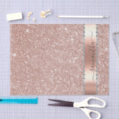 Diamond Bling Glitter Calligraphy Name Roos Gold Tissuepapier (Craft)
