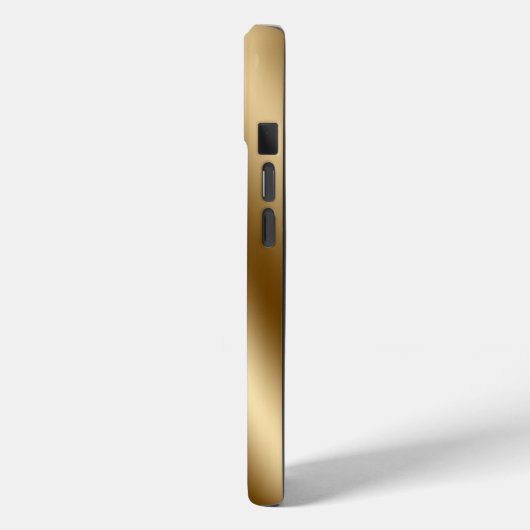 Diamond Bling Gold Metal Personalized Script Case-Mate iPhone Case (Achterkant / Links)