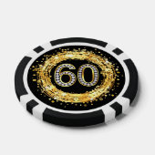 Diamond Bling Nummer 60 Glitter Confetti | Goud Pokerchips (Enkel)
