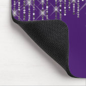 Diamond Bling on Purple Mouse Pad Muismat (Hoek)