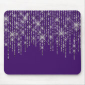 Diamond Bling on Purple Mouse Pad Muismat (Voorkant)